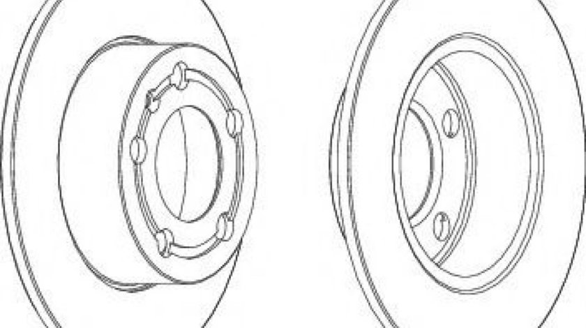 Disc frana AUDI A3 (8L1) (1996 - 2003) FERODO DDF929 piesa NOUA