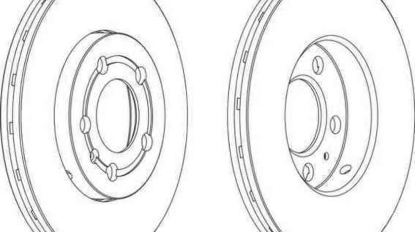 Disc frana AUDI A3 8L1 FERODO DDF927C-1