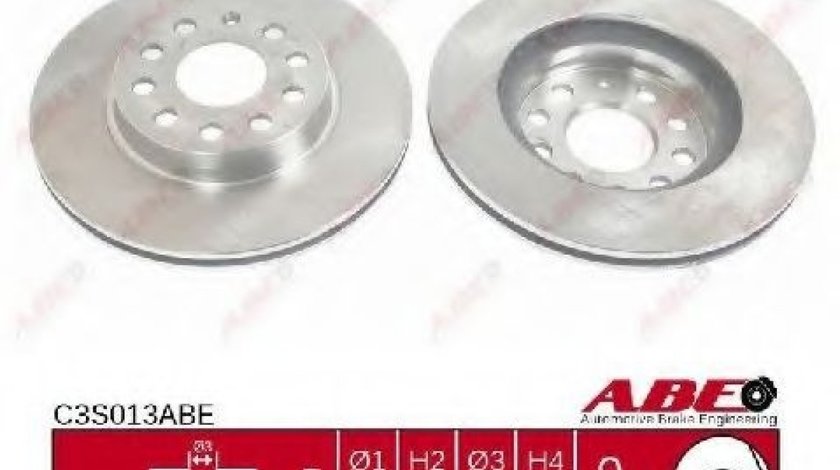 Disc frana AUDI A3 (8P1) (2003 - 2012) ABE C3S013ABE piesa NOUA