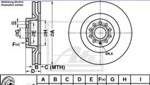 Disc frana AUDI A3 (8P1) (2003 - 2012) ATE 24.0330...