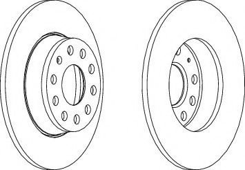 Disc frana AUDI A3 Cabriolet (8P7) (2008 - 2013) FERODO DDF1895 piesa NOUA