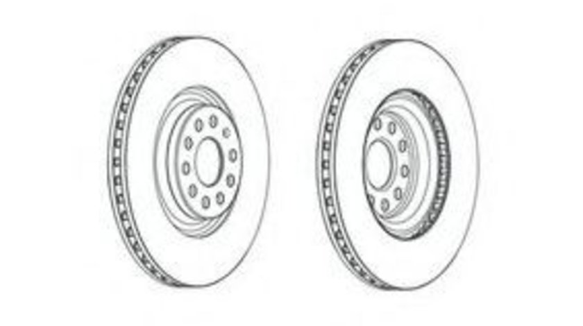 Disc frana AUDI A3 Cabriolet (8V7) (2013 - 2016) FERODO DDF2000C produs NOU