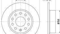 Disc frana AUDI A3 Sportback (8PA) (2004 - 2013) K...