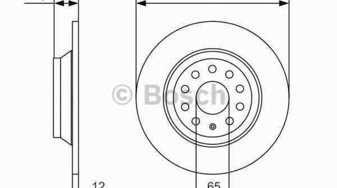 Disc frana AUDI A3 Sportback 8VA BOSCH 0 986 479 A84