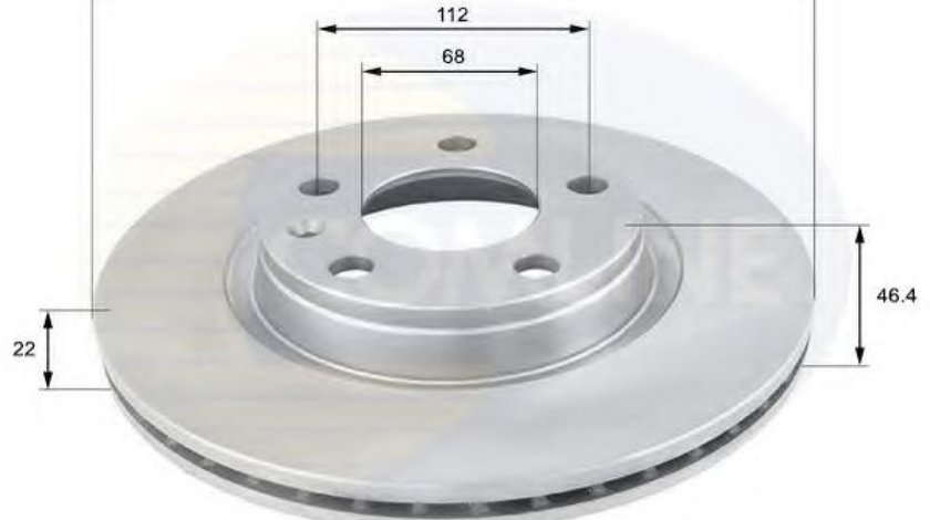 Disc frana AUDI A4 (8D2, B5) (1994 - 2001) COMLINE ADC1412V piesa NOUA