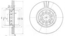 Disc frana AUDI A4 (8D2, B5) (1994 - 2001) DELPHI ...