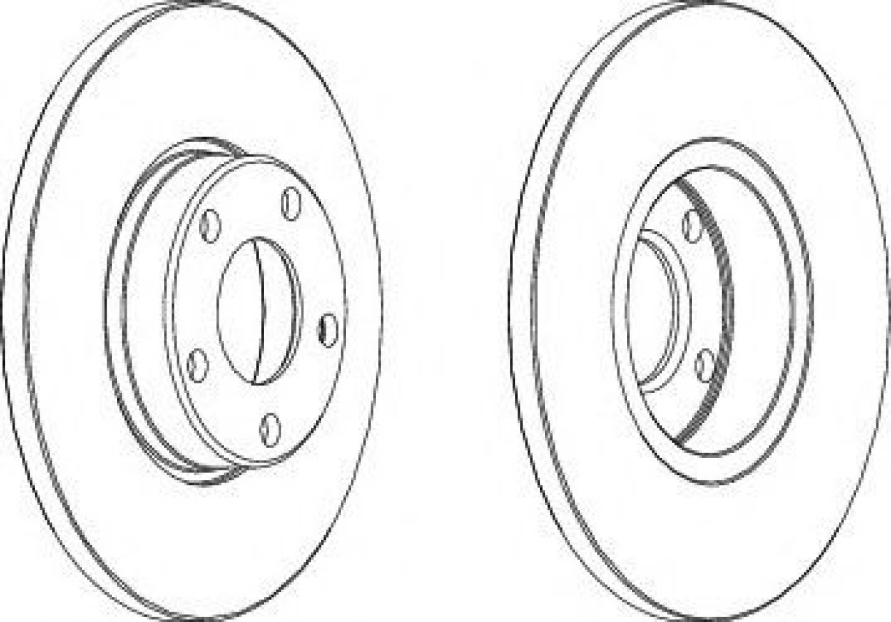 Disc frana AUDI A4 (8D2, B5) (1994 - 2001) FERODO DDF324 piesa NOUA