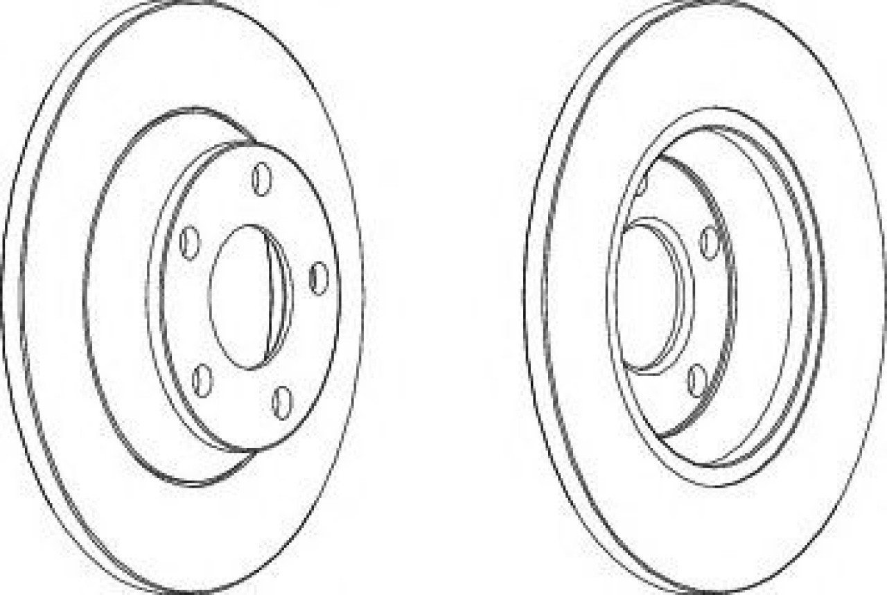 Disc frana AUDI A4 (8D2, B5) (1994 - 2001) FERODO DDF759 piesa NOUA