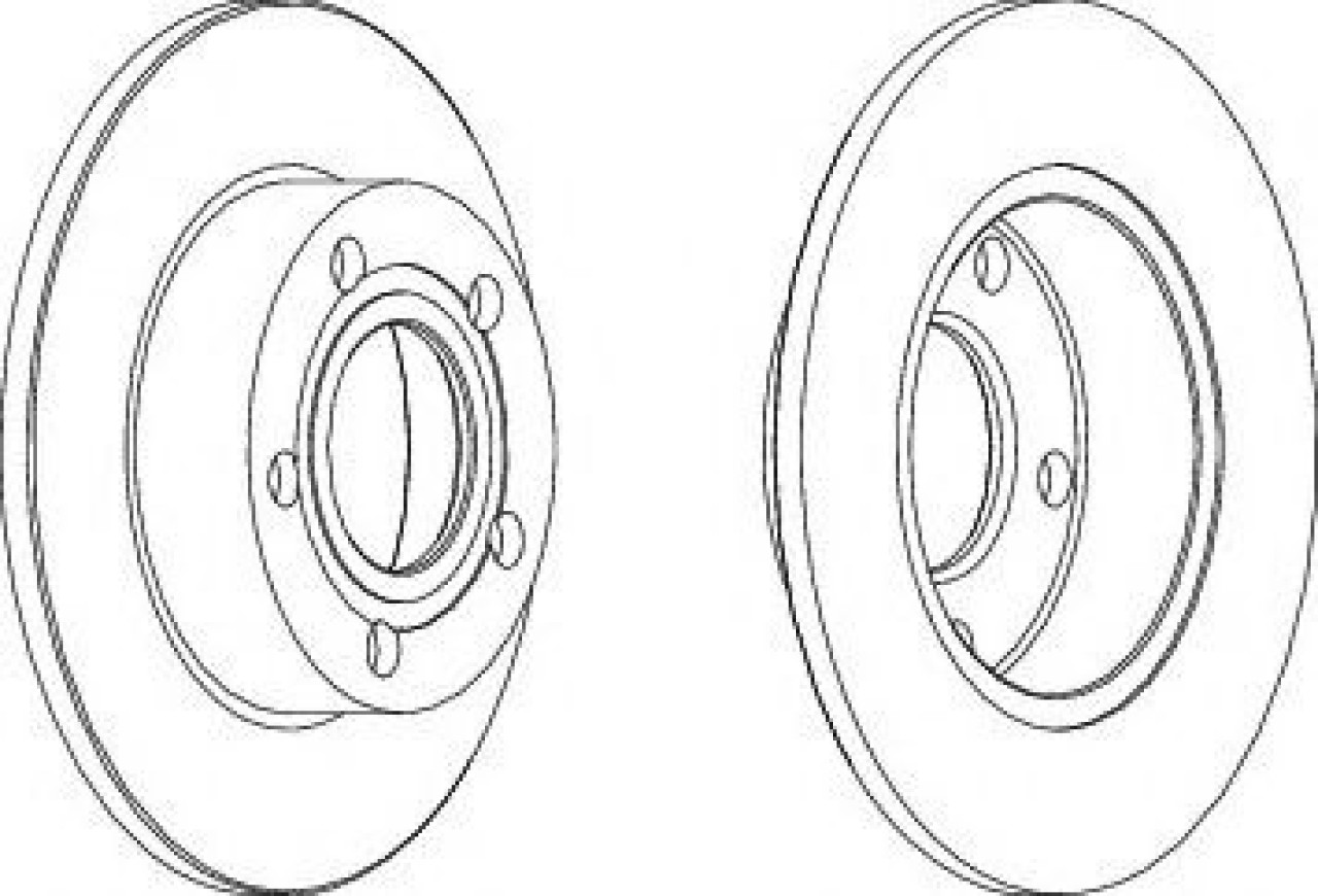 Disc frana AUDI A4 (8D2, B5) (1994 - 2001) FERODO DDF952 piesa NOUA