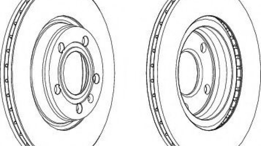 Disc frana AUDI A4 (8D2, B5) (1994 - 2001) FERODO DDF1708 piesa NOUA