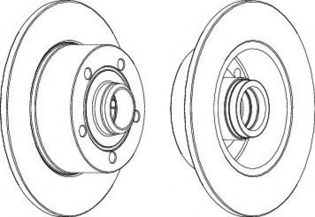 Disc frana AUDI A4 (8D2, B5) (1994 - 2001) FERODO DDF830C-1 piesa NOUA