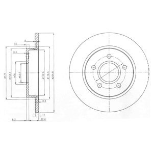 Disc frana AUDI A4 (8D2, B5) (1994 - 2001) KRIEGER 0950004027 piesa NOUA