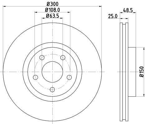 Disc frana AUDI A4 (8D2, B5) (1994 - 2001) KRIEGER 0950004280 piesa NOUA