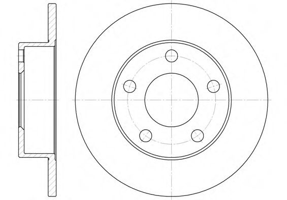 Disc frana AUDI A4 (8D2, B5) (1994 - 2001) REMSA 6513.00 piesa NOUA