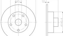 Disc frana AUDI A4 (8D2, B5) (1994 - 2001) TEXTAR ...