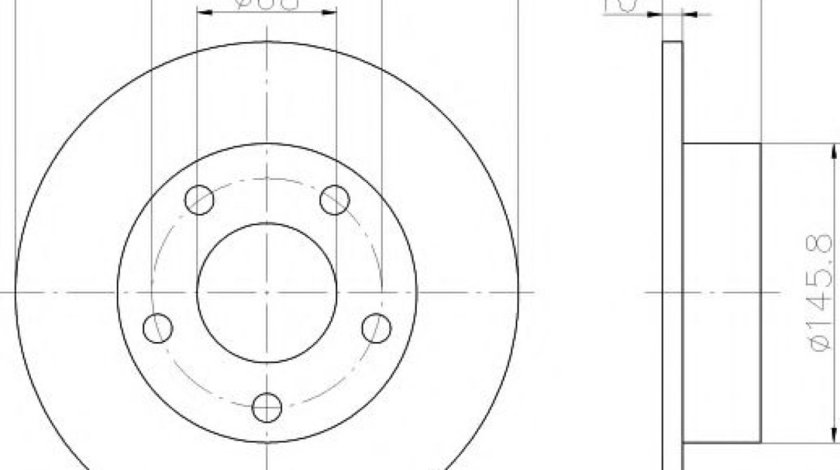 Disc frana AUDI A4 (8D2, B5) (1994 - 2001) TEXTAR 92088503 piesa NOUA