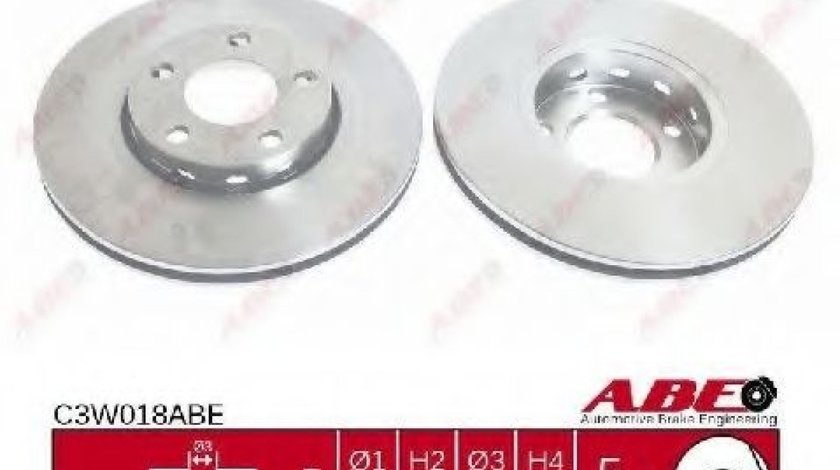 Disc frana AUDI A4 (8E2, B6) (2000 - 2004) ABE C3W018ABE piesa NOUA