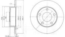 Disc frana AUDI A4 (8E2, B6) (2000 - 2004) DELPHI ...