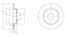 Disc frana AUDI A4 (8E2, B6) (2000 - 2004) DELPHI ...