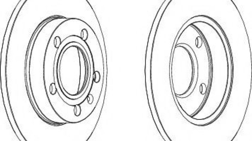 Disc frana AUDI A4 (8E2, B6) (2000 - 2004) FERODO DDF1709 piesa NOUA