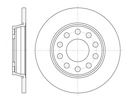 Disc frana AUDI A4 (8E2, B6) (2000 - 2004) REMSA 6731.00 piesa NOUA