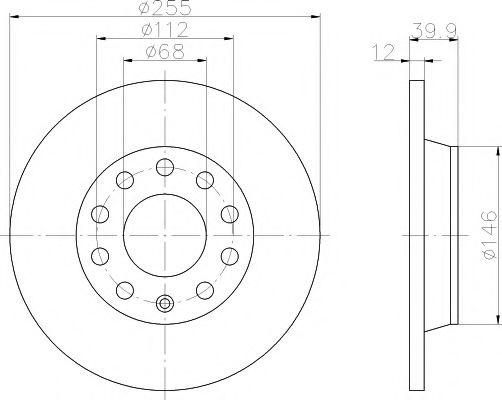 Disc frana AUDI A4 (8E2, B6) (2000 - 2004) TEXTAR 92106303 piesa NOUA