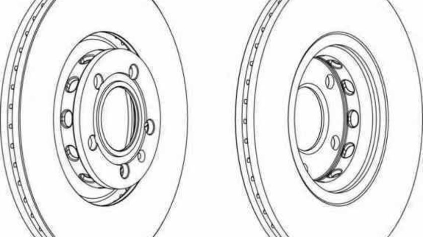 Disc frana AUDI A4 8E2 B6 FERODO DDF1707