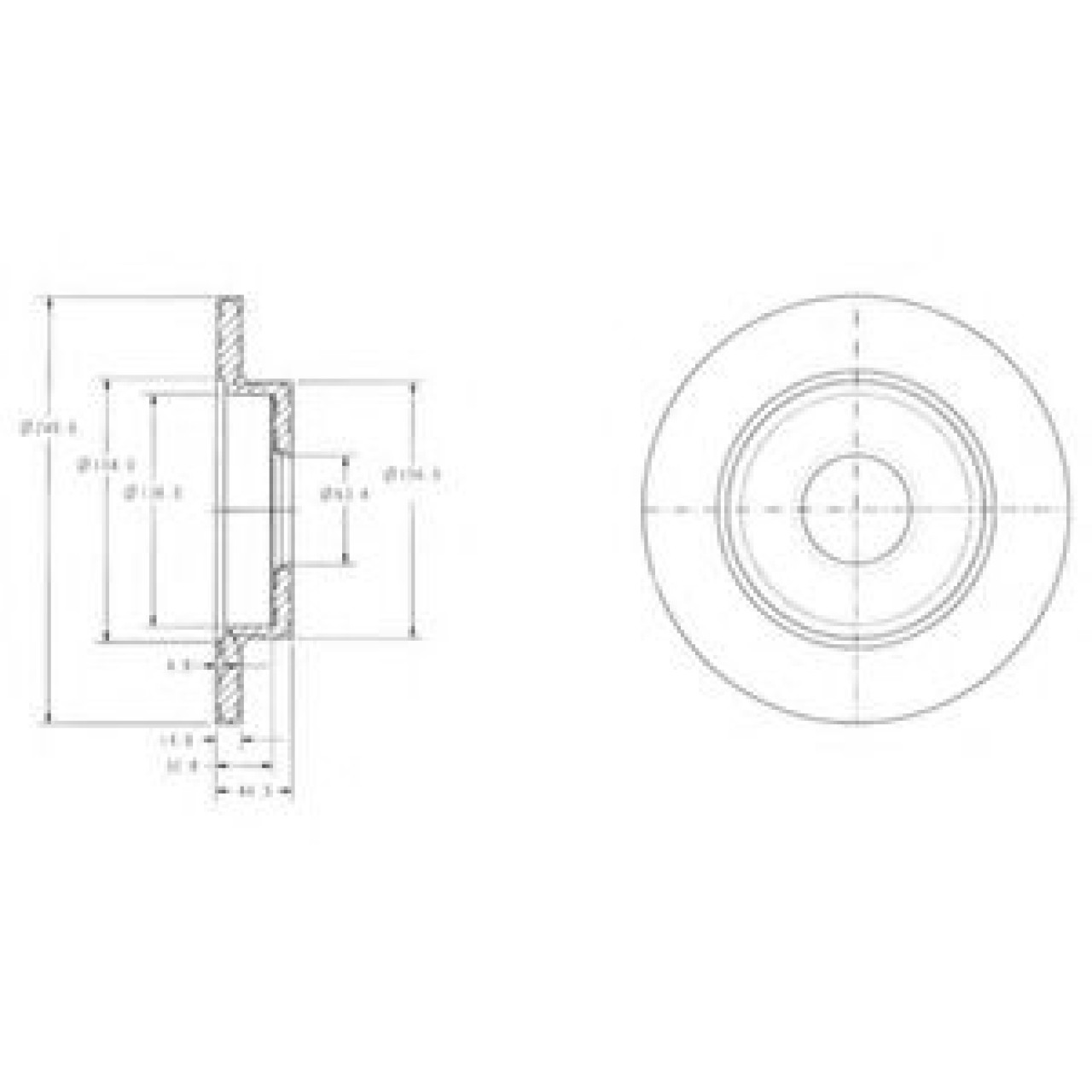Disc frana AUDI A4 (8EC, B7) (2004 - 2008) DELPHI BG3673 piesa NOUA