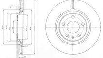 Disc frana AUDI A4 (8EC, B7) (2004 - 2008) DELPHI ...