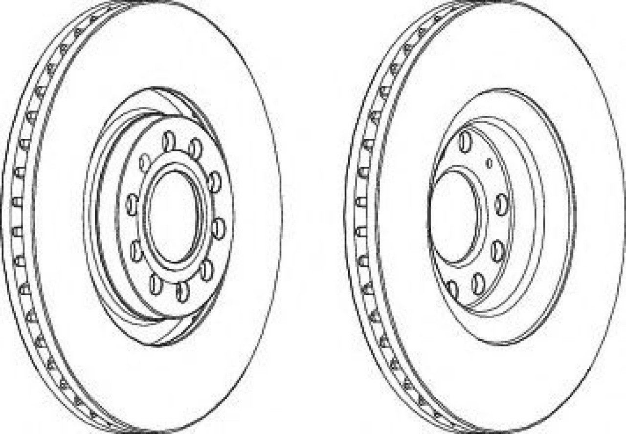 Disc frana AUDI A4 (8EC, B7) (2004 - 2008) FERODO DDF1705C-1 piesa NOUA