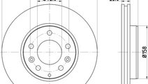 Disc frana AUDI A4 (8EC, B7) (2004 - 2008) KRIEGER...