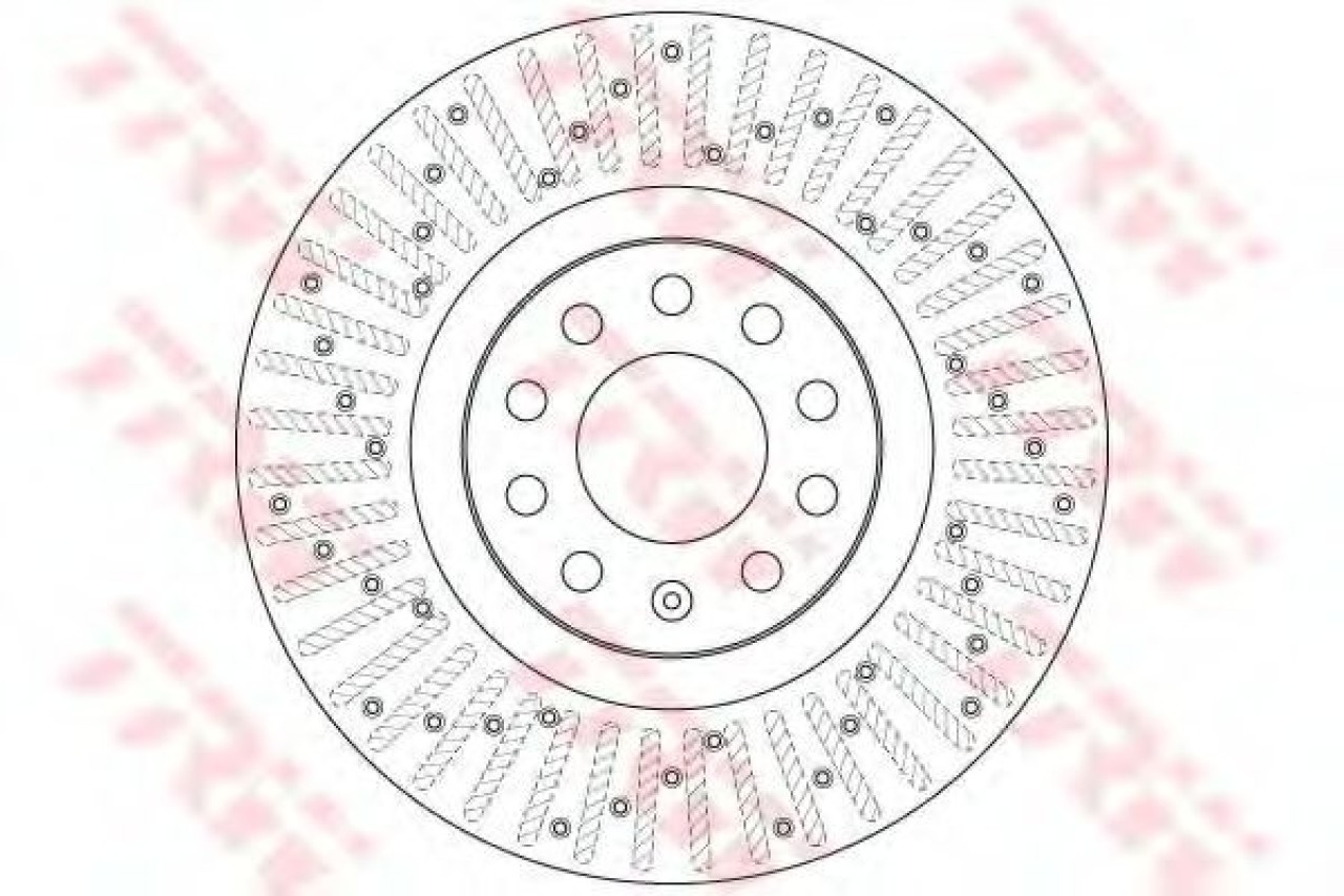 Disc frana AUDI A4 (8EC, B7) (2004 - 2008) TRW DF6189S piesa NOUA