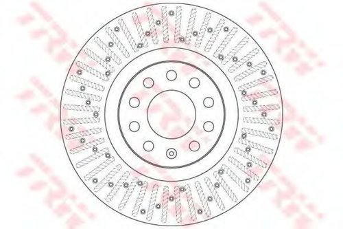 Disc frana AUDI A4 (8EC, B7) (2004 - 2008) TRW DF6189S piesa NOUA