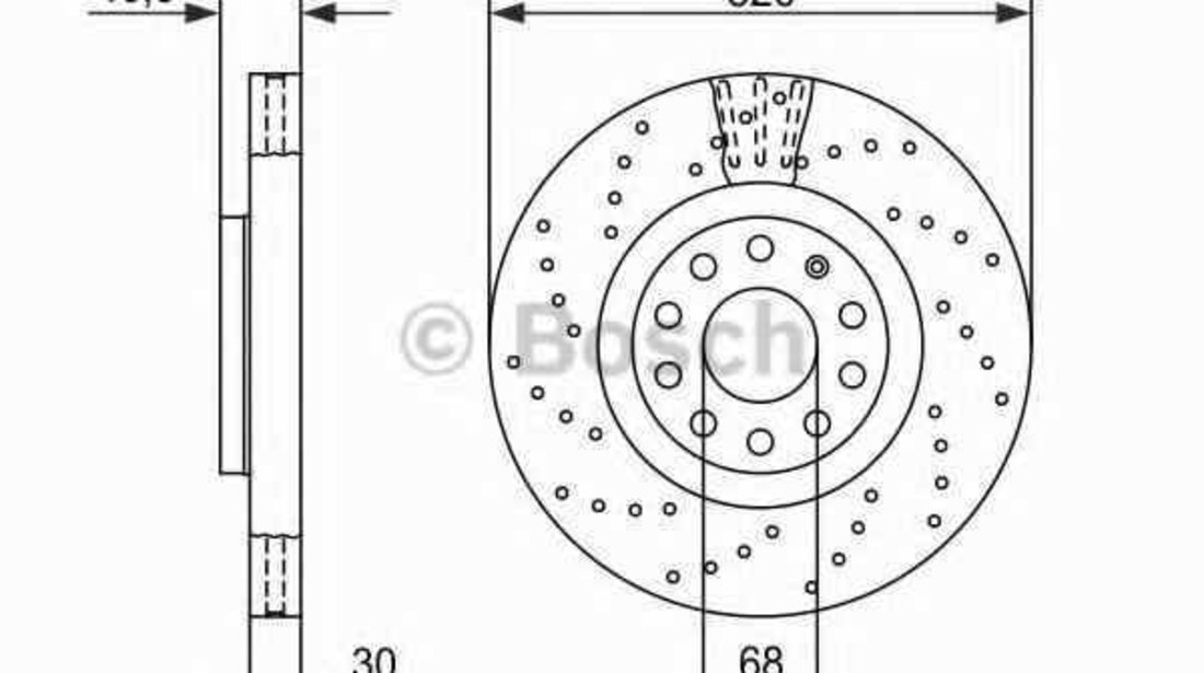 Disc frana AUDI A4 8EC B7 BOSCH 0 986 479 258