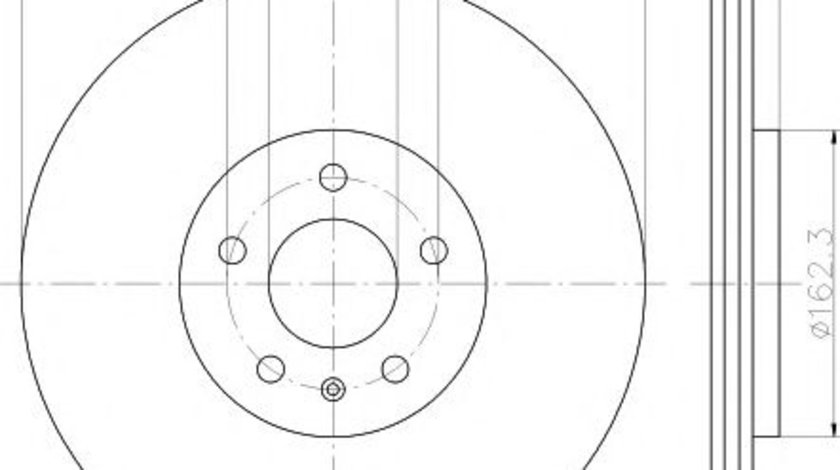 Disc frana AUDI A4 (8K2, B8) (2007 - 2015) HELLA PAGID 8DD 355 118-021 piesa NOUA