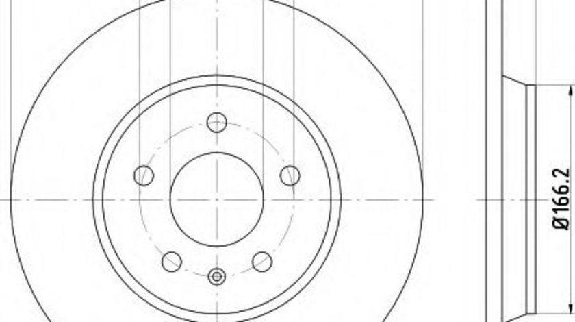 Disc frana AUDI A4 (8K2, B8) (2007 - 2015) HELLA PAGID 8DD 355 113-931 piesa NOUA