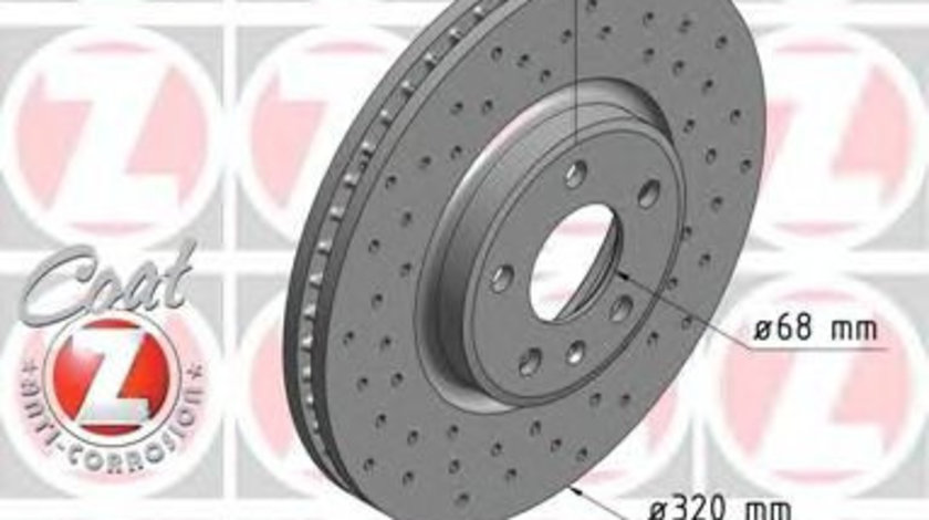 Disc frana AUDI A4 (8K2, B8) (2007 - 2015) ZIMMERMANN 100.3355.52 piesa NOUA