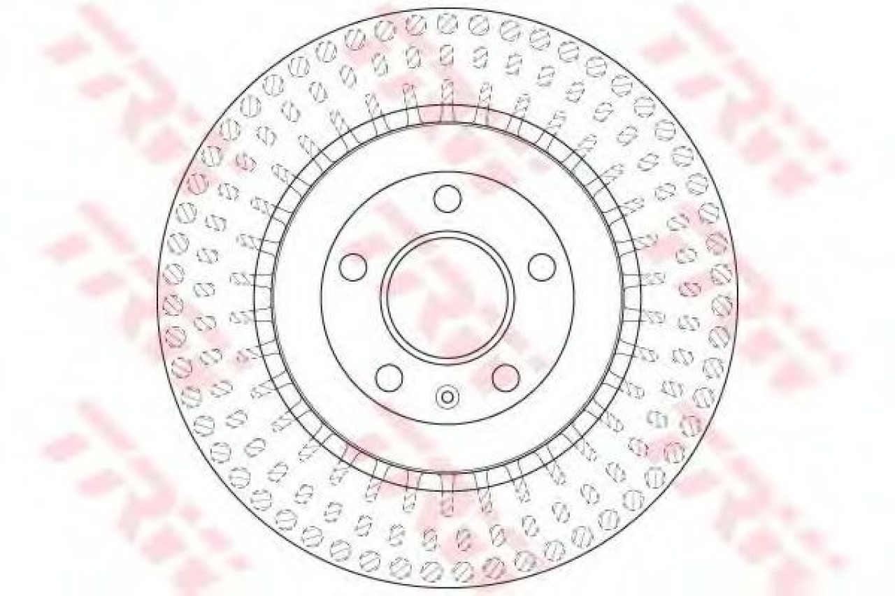 Disc frana AUDI A4 Allroad (8KH, B8) (2009 - 2016) TRW DF6175S piesa NOUA
