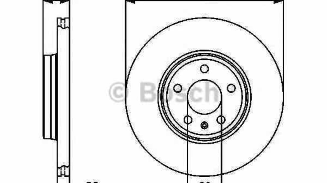 Disc frana AUDI A4 Allroad 8KH B8 BOSCH 0 986 479 467