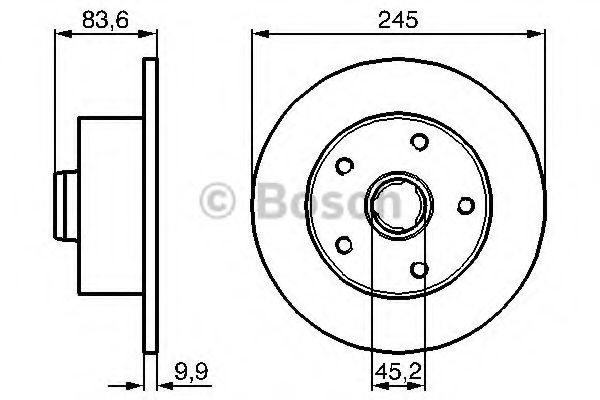 Disc frana AUDI A4 Avant (8D5, B5) (1994 - 2001) BOSCH 0 986 478 759 piesa NOUA