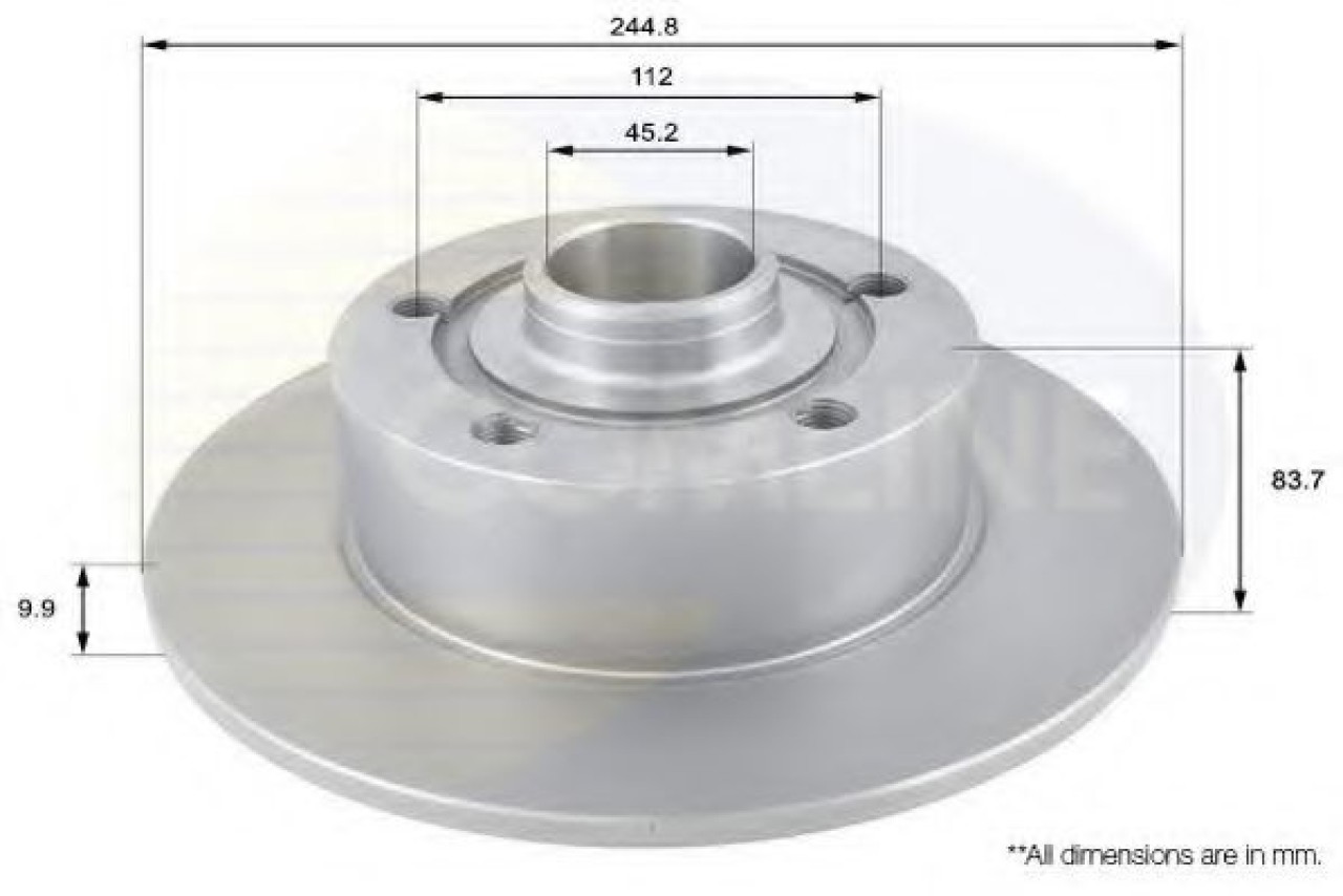 Disc frana AUDI A4 Avant (8D5, B5) (1994 - 2001) COMLINE ADC1419 piesa NOUA