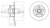 Disc frana AUDI A4 Avant (8D5, B5) (1994 - 2001) D...