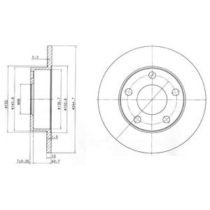 Disc frana AUDI A4 Avant (8D5, B5) (1994 - 2001) KRIEGER 0950004025 piesa NOUA