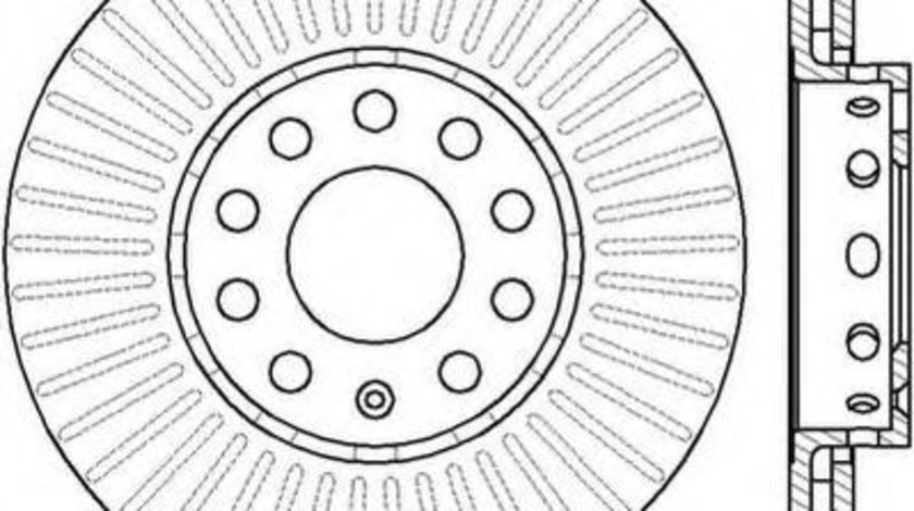 Disc frana AUDI A4 Avant (8E5, B6) (2001 - 2004) JURID 561548JC piesa NOUA