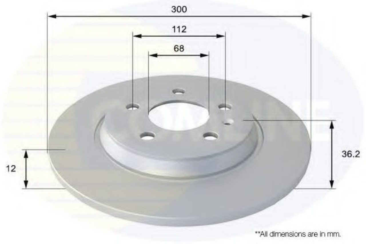Disc frana AUDI A4 Avant (8ED, B7) (2004 - 2008) COMLINE ADC1478 piesa NOUA