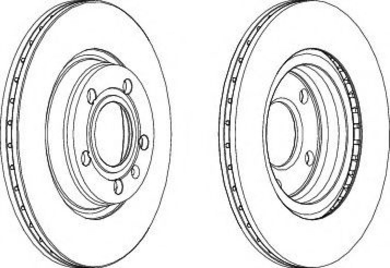 Disc frana AUDI A4 Avant (8ED, B7) (2004 - 2008) FERODO DDF1708 piesa NOUA