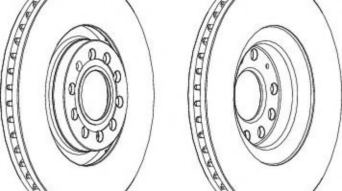 Disc frana AUDI A4 Avant (8ED, B7) (2004 - 2008) FERODO DDF1705C-1 piesa NOUA