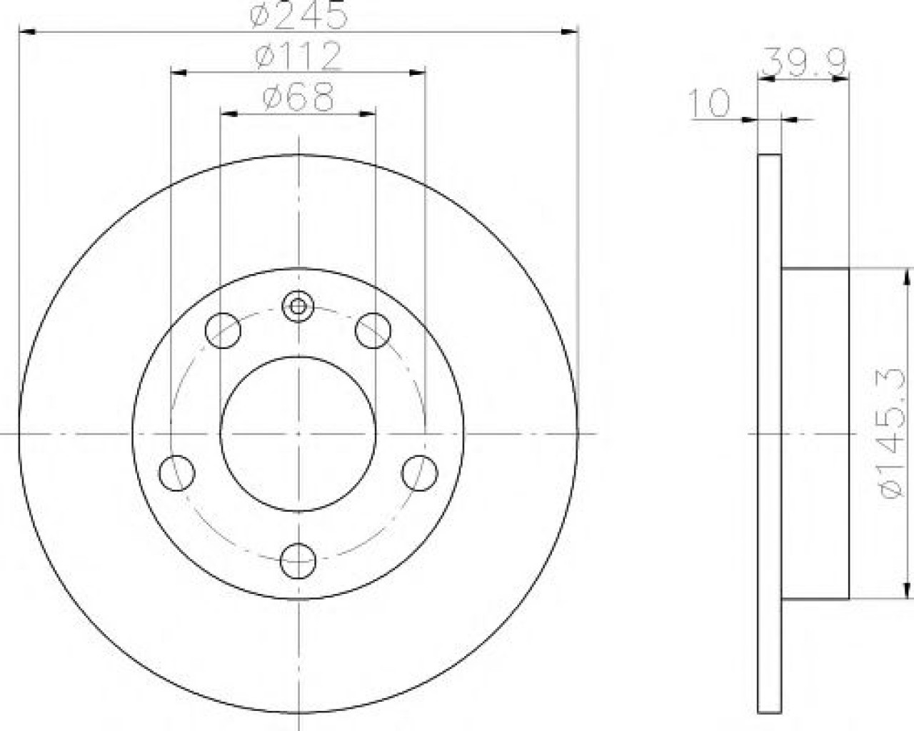 Disc frana AUDI A4 Avant (8ED, B7) (2004 - 2008) TEXTAR 92106203 piesa NOUA