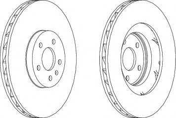 Disc frana AUDI A4 Avant (8K5, B8) (2007 - 2015) FERODO DDF1665C-1 piesa NOUA