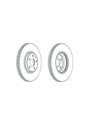Disc frana AUDI A4 Avant (8K5, B8) (2007 - 2015) FERODO DDF1996C-1 piesa NOUA